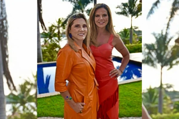 Desfile Maison do Couro na casa de Claudia Salomão