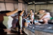 Ajudando na cozinha