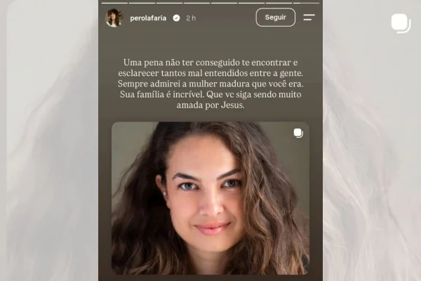 Pérola Faria relembra Lua Blanco e destaca mensagem deixada pela atriz - destaque galeria Pérola Faria relembra Lua Blanco e destaca mensagem deixada pela atriz - destaque galeria