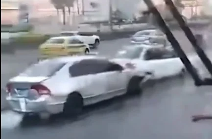 Vídeo: motorista causa acidente de propósito e cena viraliza na internet