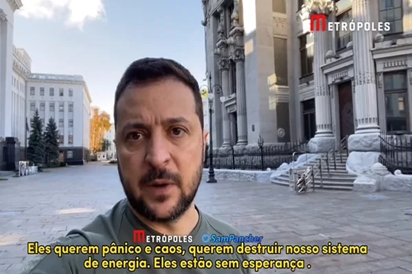 Vídeo: Zelensky diz que Rússia quer causar “pânico e caos” na Ucrânia