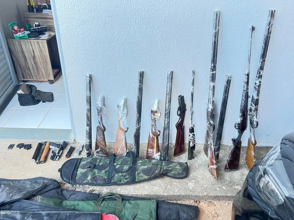 armas apreendidas Operação Vulcano