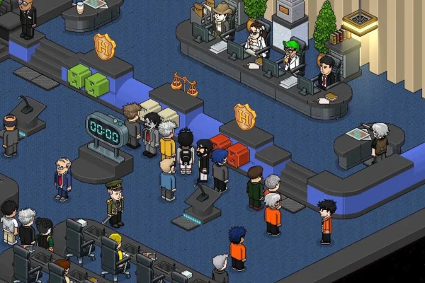 Foto colorida de jogo virtual Habbo - Metrópoles