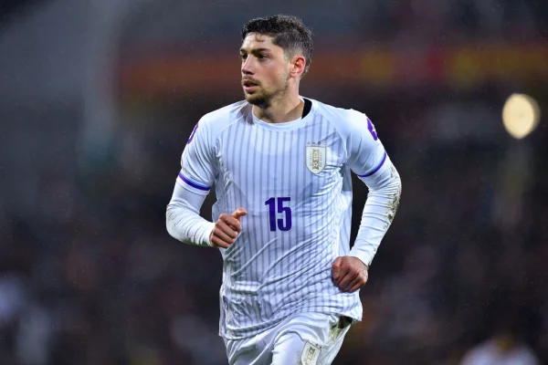 Imagem colorida de Federico Valverde, da Seleção Uruguaia- Metrópoles