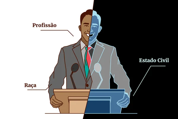 Ilustração mostra Raio-X dos candidatos