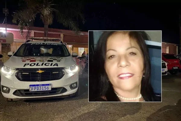Imagem da viatura da Polícia Civil e a direita foto da Maria José - Metrópoles