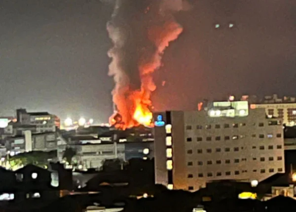 Incêndio no Porto de Santos