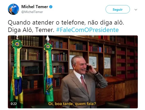 Temer sobre impeachment: “Jamais apoiei ou fiz empenho pelo golpe”