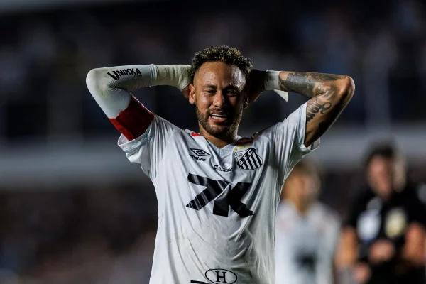 Foto colorida de Neymar Jr., do Santos - Metrópoles