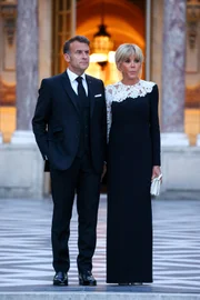 Presidente da França, Emmanuel Macron, e Brigitte Macron 