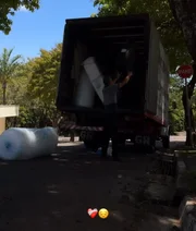 Maria Venture mostrou o caminhão de mudança levando suas coisas Maria Venture mostrou o caminhão de mudança levando suas coisas