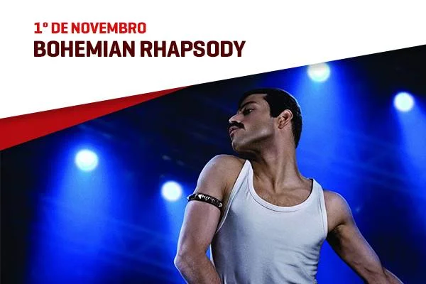 Com direção de Bryan Singer, da franquia X-Men, o filme volta aos anos 1980 para dramatizar a carreira da icônica banda de rock Queen e de seu incomparável vocalista, Freddie Mercury Com direção de Bryan Singer, da franquia X-Men, o filme volta aos anos 1980 para dramatizar a carreira da icônica banda de rock Queen e de seu incomparável vocalista, Freddie Mercury