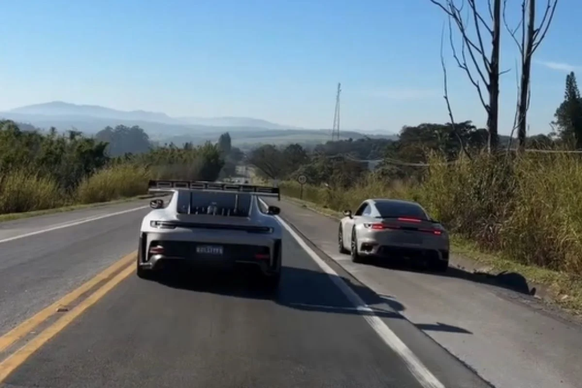 Porsche de R$ 2 milhões é apreendida após dono postar vídeos a 300 km/h Porsche de R$ 2 milhões é apreendida após dono postar vídeos a 300 km/h