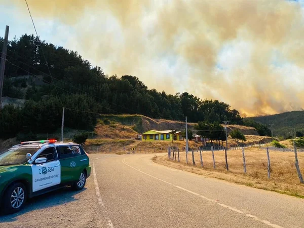 incendios em montanha no chile - Metrópoles