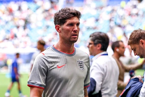 John Stones com a seleção inglesa durante a disputa da Copa do Mundo