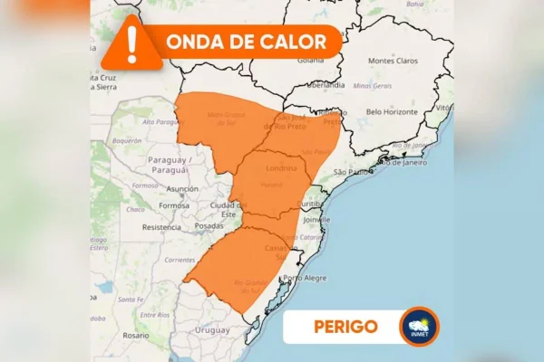 imagem colorida onda de calor março 2024