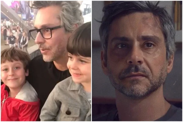 Alexandre Nero com os filhos. Alexandre Nero sozinho - Metrópoles