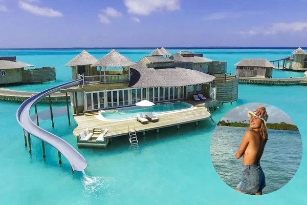 foto de quarto de hotel de luxo na praia