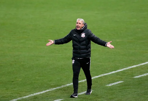 Tiago Nunes bravo à beira do gramado