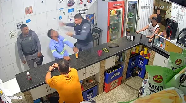 Imagem de câmera de segurança
