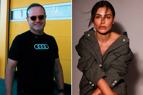 Rubens Barrichello e Cintia Chagas