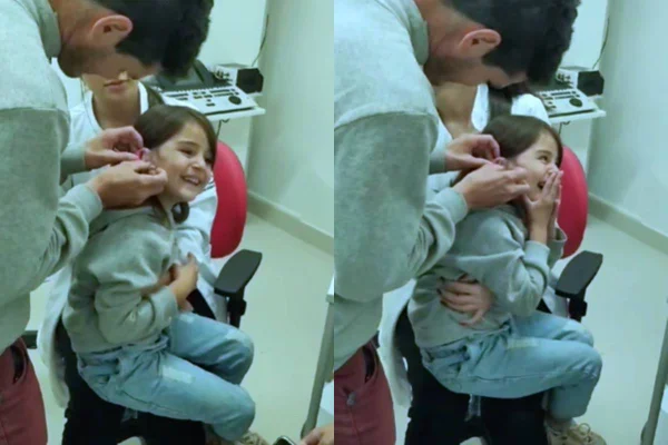 Em vídeo, Emanuelly, de 6 anos, apareceu dando risada e batendo palmas ao ouvir pela primeira vez na vida após receber aparelho auditivo - Metrópoles