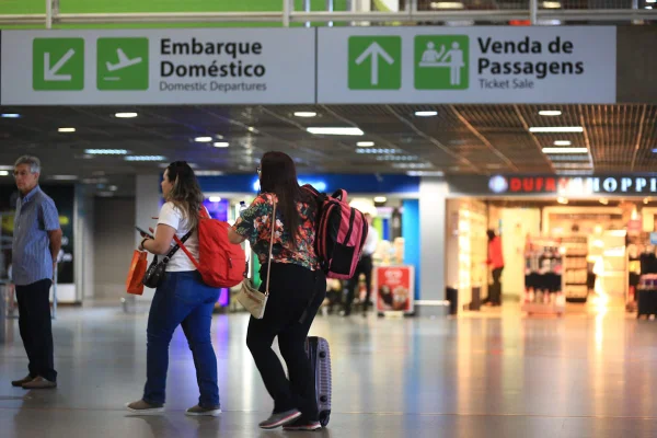 Saguão do aeroporto de Brasília