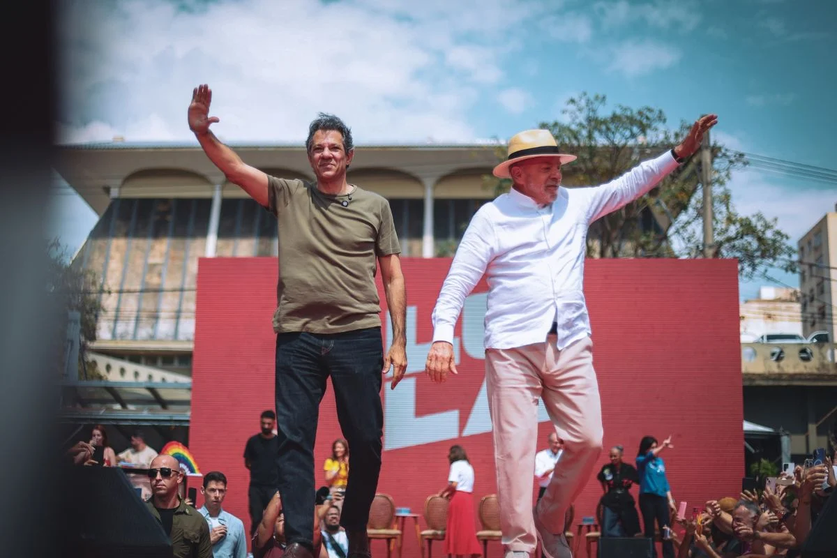 Haddad e Lula durante agenda em São José do Rio Preto, no interior Haddad e Lula durante agenda em São José do Rio Preto, no interior