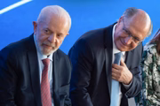 O presidente Luiz Inácio Lula da Silva (PT) e o vice-presidente Geraldo Alckmin (PSB)