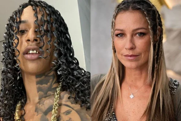 Montagem colorida de Oruam e Luana Piovani - Metrópoles