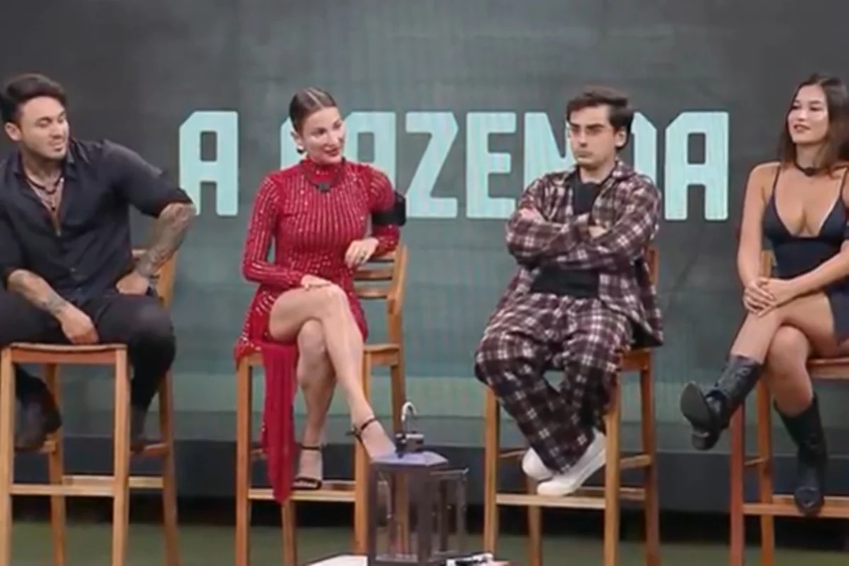 Imagem colorida de Wallas, Maria, Dudu e Duda da 9ª Roça de A Fazenda 17