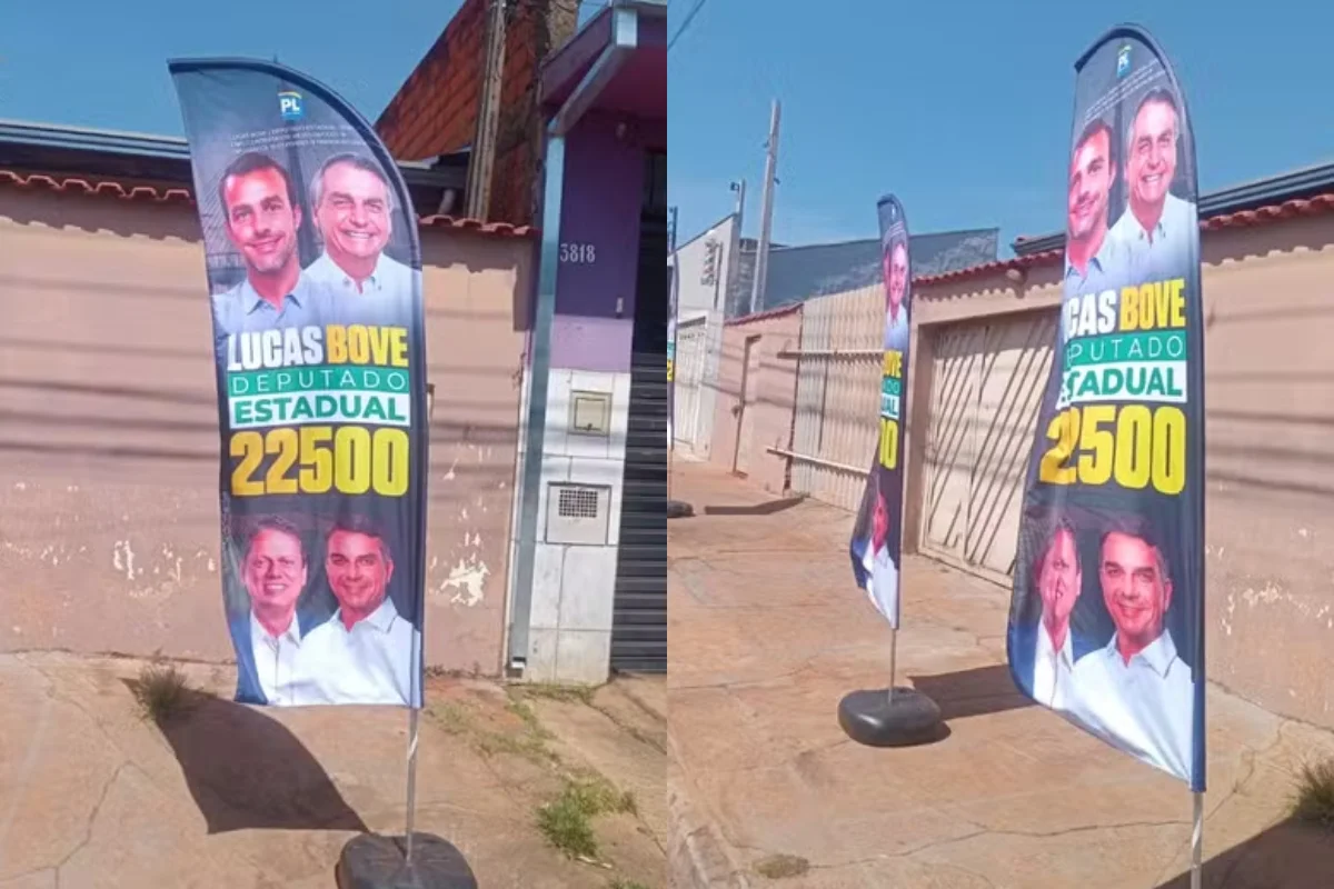 Wind banners e santinhos que contenham a imagem de Jair Messias Bolsonaro foram proibidos Wind banners e santinhos que contenham a imagem de Jair Messias Bolsonaro foram proibidos