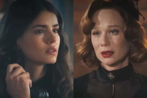 Montagem com fotos coloridas de Marê (Camila Queiroz) e Gilda (Mariana Ximenes), em Amor Perfeito - Metrópoles
