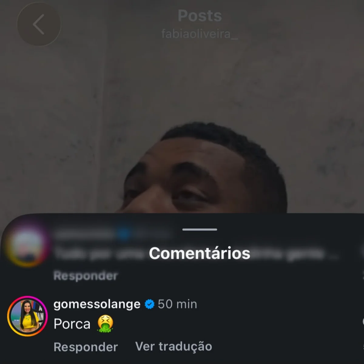Comentário de Solange Gomes após vídeo de Davi Brito. Comentário de Solange Gomes após vídeo de Davi Brito.