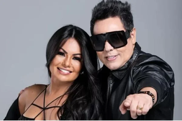 Paulinha Abelha e vocalista do Calcinha Preta, Daniel Diau