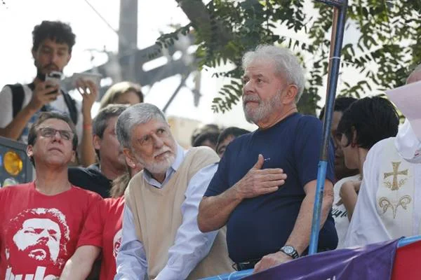 Lula pouco antes da prisão, em abril de 2018