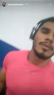 Eustácio correndo em esteira; a última publicação do fisiculturista