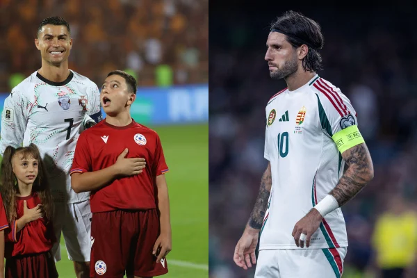Szoboszlai e cristiano Ronaldo - Metrópoles