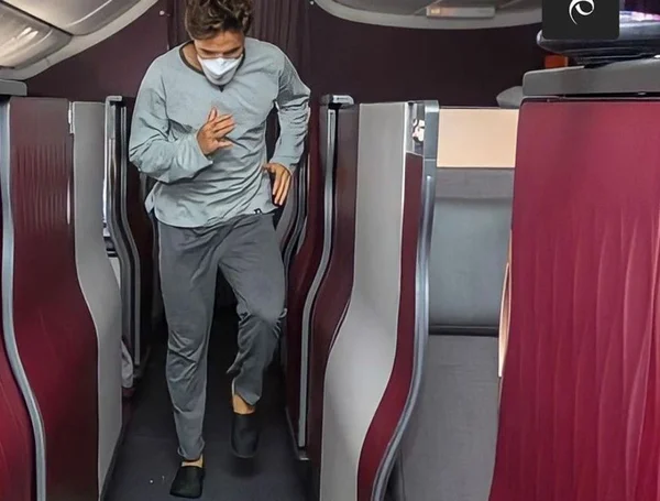 Jogadores do Verdão treinaram até na classe executiva do avião