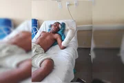 Joilson teve a mão atingida no acidente e passou por cirurgia; família aguarda avaliação sobre possíveis sequelas