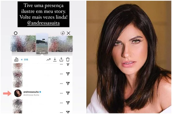 Quem nunca? Andressa Suita vê Stories de mulher que marcou Gusttavo Lima
