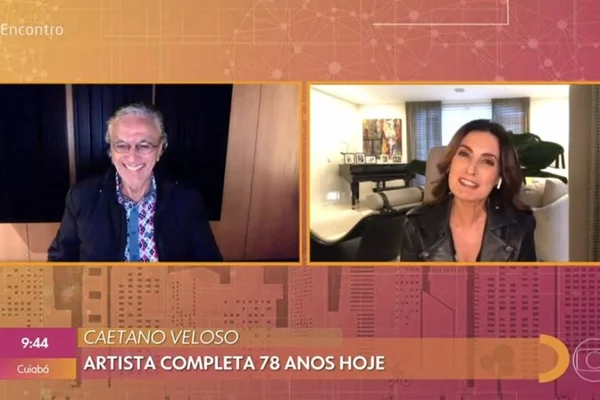 Caetano Veloso e Fátima Bernardes
