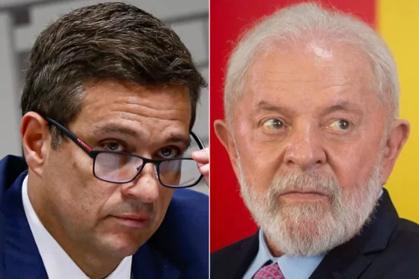 O presidente do Banco Central, Roberto Campos Neto, e o presidente Lula, em fotomontagem -- Metrópoles