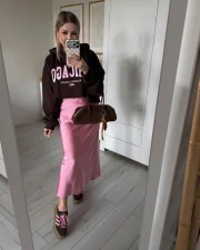 Rosa e marrom combinam