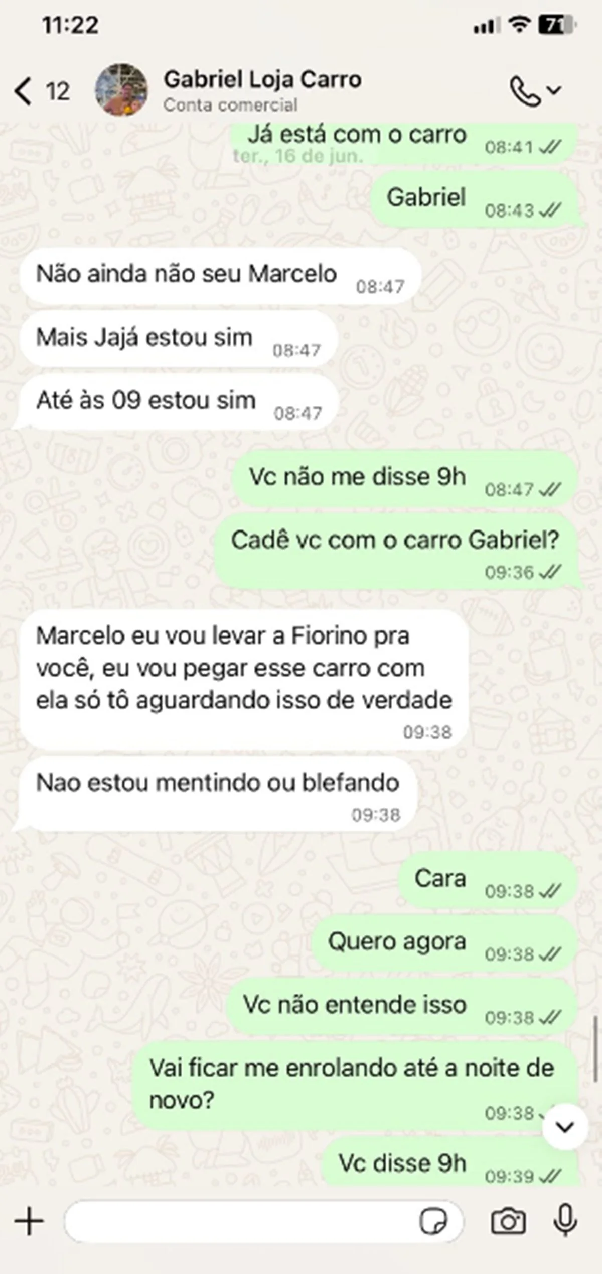 Estelionatário dá “golpe do balcão” em PM dentro de revendedora de veículos - imagem 2 Estelionatário dá “golpe do balcão” em PM dentro de revendedora de veículos - imagem 2