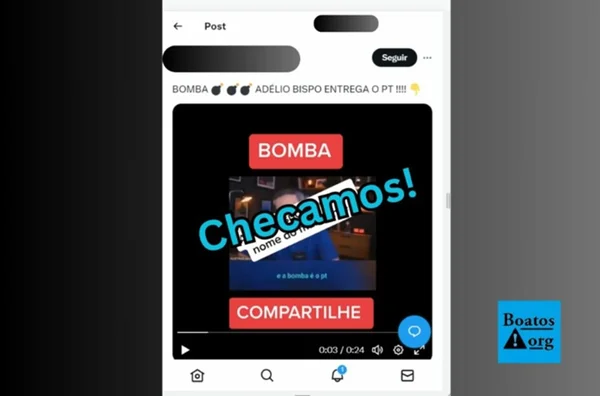 Imagem que esclarece fake news de facada contra Bolsonaro - Metrópoles