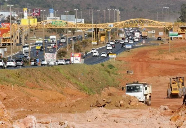 Trânsito na saída norte do DF mudará para nova detonação de rocha