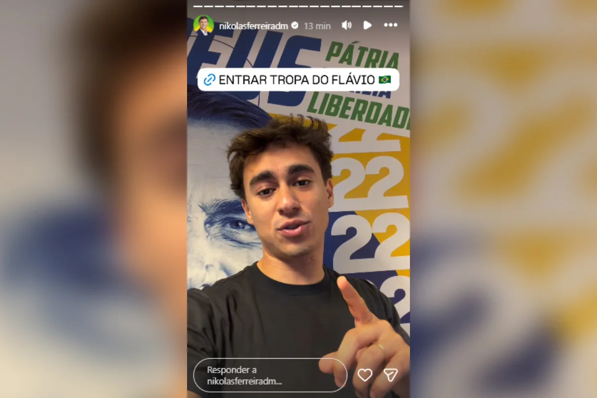 Nikolas reage a Janones e lança canal no WhatsApp, a Tropa do Flávio