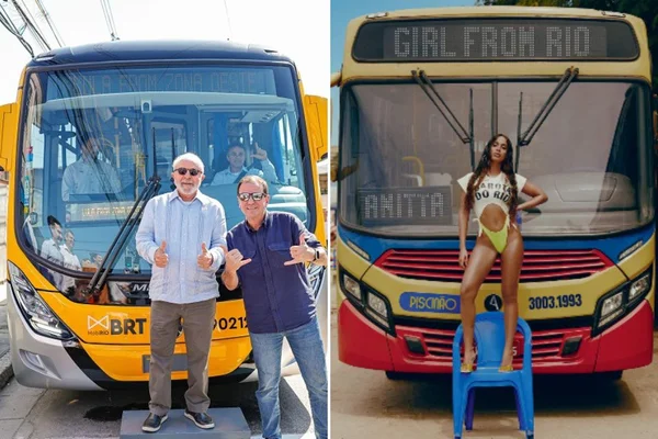 montagem imagem de lula e anitta em frente a brt no rio