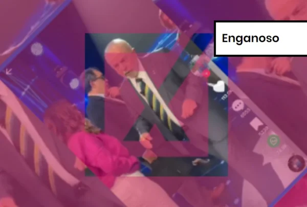 Imagem colorida de postagem enganosa